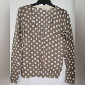 100% cotton sweater with polka dots